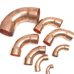 2 1/8" OD 90 Degree C X C Copper Long Radius Elbow
